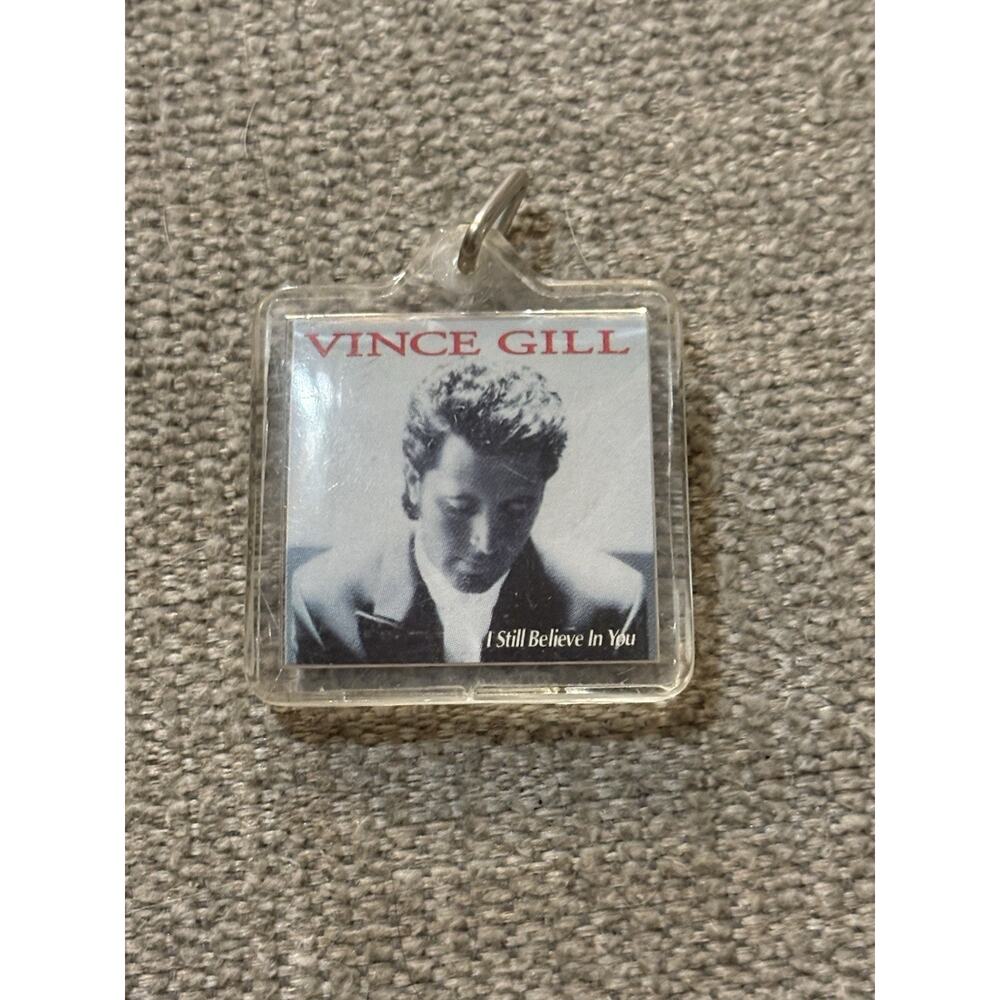 Vince Gill Acrylic Keychain with Photo I Still Believe in You